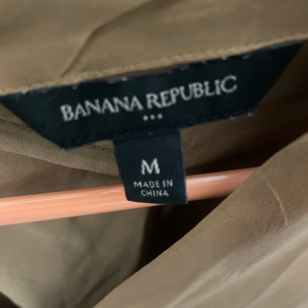 Banana Republic Classic Satin Tan Blouse